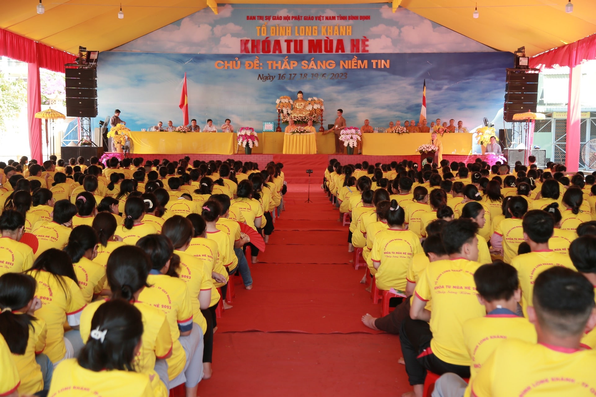 Khai Mạc khóa tu mùa hè 2023 “Thắp sáng niềm tin” Tổ Đình Long khánh